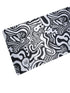 Strakke muismat in zwart-wit met abstract maze ontwerp – antislip en geschikt voor gamers